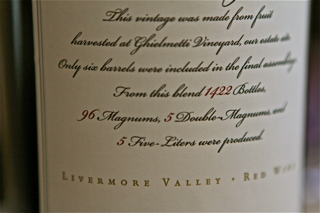 Lineage Back Label