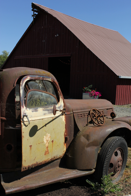 Truck and Barn